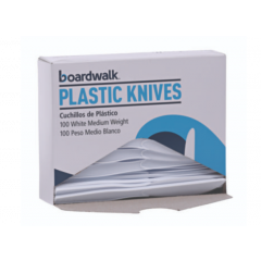 MEDIUMWEIGHT POLYSTYRENE KNIFE  WHITE 10/100
