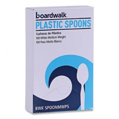 MEDIUMWEIGHT POLYSTYRENE SPOON  WHITE 10/100 