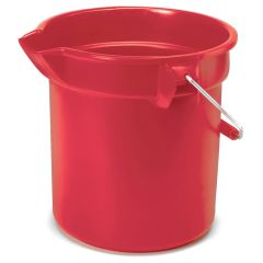 BRUTE BUCKET ROUND 14 QUART (FILL GRADUAT) RED 6/CS