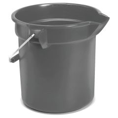 BRUTE ROUND BUCKET 10 QUART (FILL GRADUAT) GRAY 12/CS