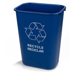 DESKSIDE RECYCLE CONTAINER 41 QUART BLUE 12/CS
