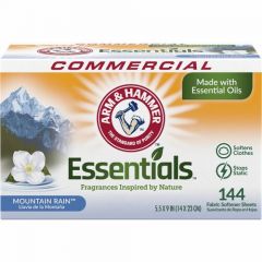 ARM & HAMMER ESSENTIALS DRYER  SHEETS MOUNTAIN RAIN 144 