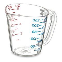 COMMERCIAL MEASURING CUP 1 CUP  CLEAR