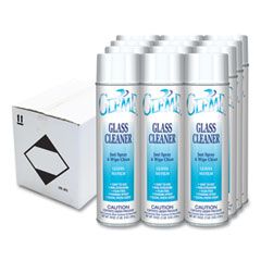 GLEME GLASS CLEANER FRESH  SCENT AEROSOL 19oz 12/CS