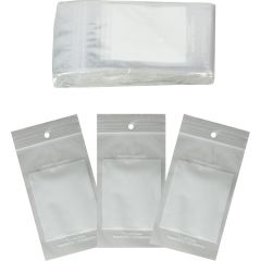 WRITE-ON POLY ZIPPER BAGS 3X5 2MIL 1000/CS