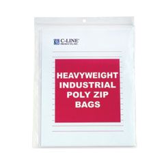 HEAVYWEIGHT INDUSTRIAL POLY ZIP BAGS 8.5x11 50/CS