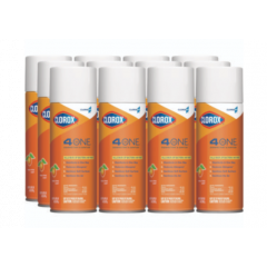 CLOROX 4 IN ONE DISINFECTANT SANITIZER AEROSOL 12/14oz