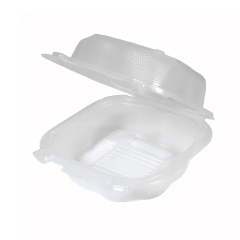 CLOVER HINGED PP SANDWICH  CONTAINER LARGE CLEAR 