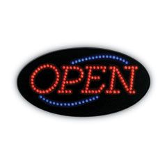 COSCO LED OPEN SIGN 10.5X20.13  RED AND BLUE GRAPHICS 