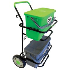 METAL DOLLY WITH 6 GALLON  BUCKET AND SEALING LID FIXED 