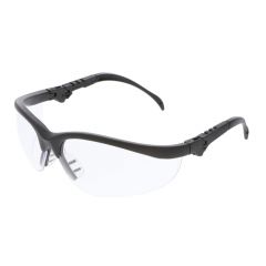 KLONDIKE PLUS SAFETY GLASSES  BLACK FRAME CLEAR LENS 