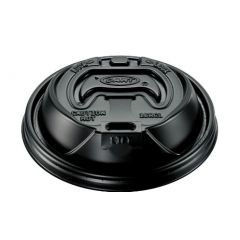 COFFEE LID RECLOSABLE BLACK  10/100