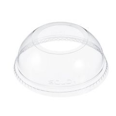 DOME LID WITH LARGE HOLE (16,24oz) CLEAR 1000/CS