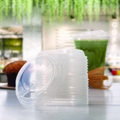 RECLOSABLE STRAWLESS LID  12-26OZ PP CLEAR 1000/CS