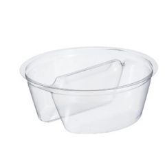 2 COMPARTMENT CUP INSERT 3.5OZ  CLEAR 1000/CS