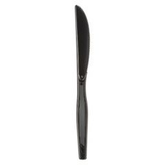 KNIFE MEDIUM WEIGHT POLYSTYRENE DENSE PK 7" BLACK