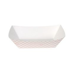 RED PLAID FOOD TRAY 5LB 500/CS 