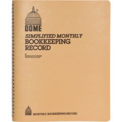 SIMPLIFIED MONTHLY BOOKKEEPING RECORD 4 COLUMN FORMAT TAN