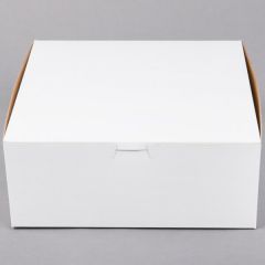 BAKERY BOX 10x10x4 WHITE  100/CS