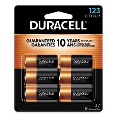 DURACELL SPECIALTY HIGH POWER  LITHIUM BATTERIES 123 3V 6/PK