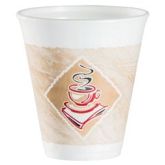 FOAM CUP 12oz CAFE (16 SERIES LID) THERMOGLAZE 1000/CS