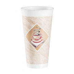 FOAM CUP 20oz CAFE (16 SERIES LID) THERMOGLAZE 500/CS