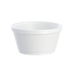 FOAM SQUAT CONTAINER 8oz (20 SERIES LID) 20/50