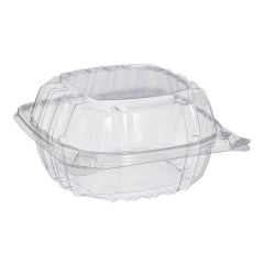 HINGED SANDWICH CONTAINER MEDIUM 6x6 CLEAR 500/CS