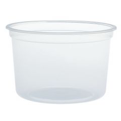 PLASTIC DELI CONTAINER 16oz CLEAR (NL8RT LID) 20/25
