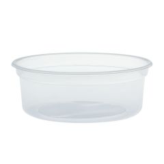 PLASTIC DELI CONTAINER 8oz CLEAR (NL8RT LID) 20/25