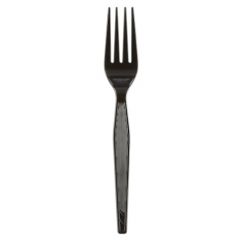 HEAVYWEIGHT FORK BLACK  POLYSTYRENE 1000/cs
