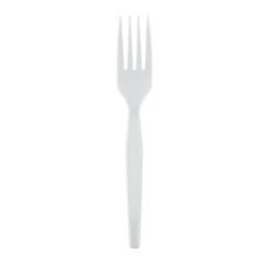 FORK MEDIUM WEIGHT POLYSTYRENE DENSE PK 6" WHITE