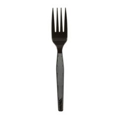 FORK MEDIUM WEIGHT POLYSTYRENE DENSE PK 6" BLACK