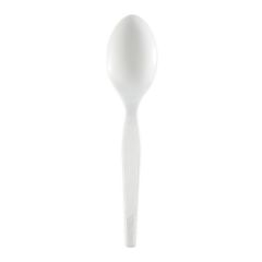 SPOON MEDIUM WEIGHT POLYSTYRENE DENSE PK 6" WHITE