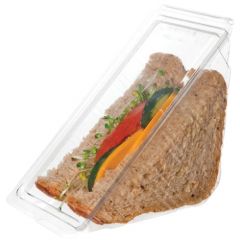 SANDWICH WEDGE CLEAR 4.25x4.25x6.5x3 500/CS