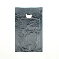MERCHANDISE BAG + HANDLE 12x3x18 .7ML BLACK 500/CS