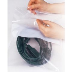 SEAL TOP POLY BAG 3x5 WHITE BLOCK 4MIL 1000/CS