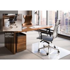 CHAIR MAT MEDIUM PILE CARPET  62x70 CLEAR