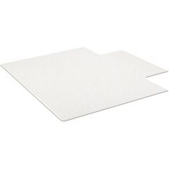 CHAIR MAT FOR HIGH PILE CARPET  45x53 WITH LIP CLEAR