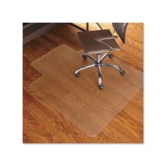 CHAIR MAT FOR HARD FLOORS  45x53 WITH LIP CLEAR 10/CS