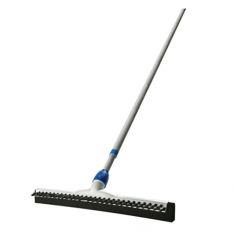 WIPE'N DRY RUBBER FLOOR  SQUEEGEE W/ BRUSH BLACK 18"
