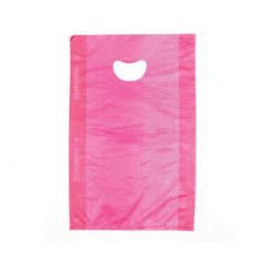 MERCHANDISE BAG + HANDLE 12x3x18 .7MIL RED 500/CS
