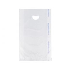 MERCHANDISE BAG + HANDLE 16x4x24 .7MIL WHITE 500/CS