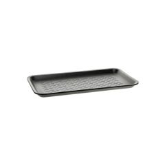 #10S FOAM MEAT TRAY BLACK 10.75X5.75X.69 500/CS