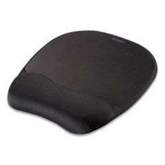 MOUSE PAD W/WRIST REST NONSKID  BLACK 8x9.25 