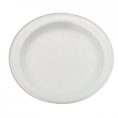FOAM PLATE 6" WHITE 8/125 