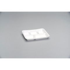 SCHOOL LUNCH FOAM TRAY 5 COMP WHT 500/CS
