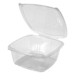 HINGED LID DELI CONTAINER 64oz CLEAR 200/CS