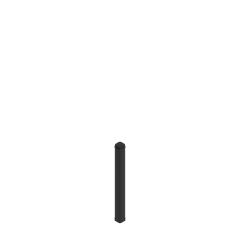 18" HIGH DIVIDE POST BLACK 