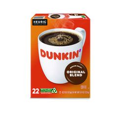 DUNKIN K-CUP PODS ORIGINAL  BLEND 22/PK